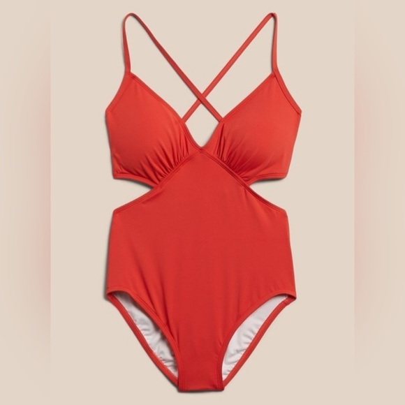 NWOT! Banana Republic Black Cut Out One Piece Swimsuit - Multiple Sizes - Picture 4 of 5